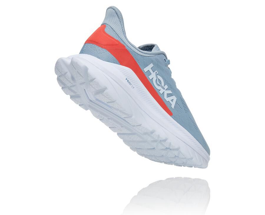 Hoka Australia One One Mach 4 - Womens Running Shoes Blue/White - MFNWS-3158